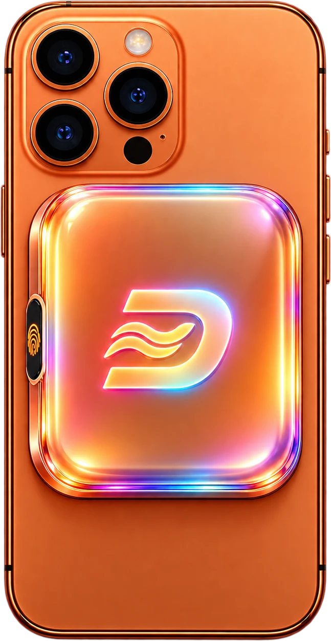 DashTap on the back of an iPhone